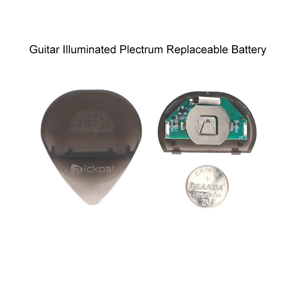 Guitar Touch Luminous Pick with High-Sensitivity LED Light Stringed Instrument Plectrum Non-Slip for Bass Electric Guitarists