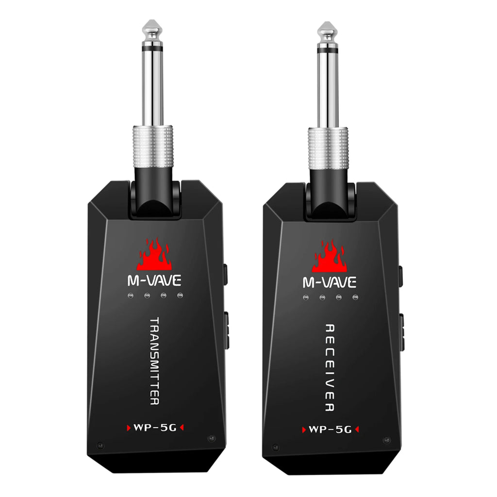 WP-5G 5.8G Wireless Guitar System Rechargeable Audio Transmitter Receiver Guitar Amplifier Guitar Accessory Type-C Cable