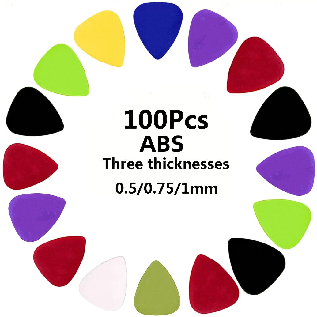 Guitar Pick 100 Pcs Mixed Colorful Guitar Picks Assorted Pearl Variety Sampler Pack Celluloid 0.46Mm 0.71Mm 0.96Mm