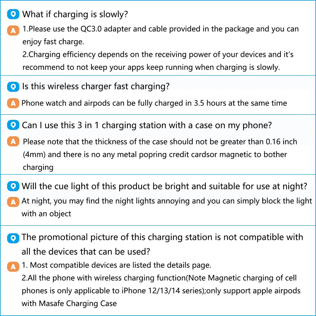 Charging Station,Wirelss Charger,Magnetic Charging Station Compatible with Iphone 17 16 15 14 13 12 11 Pro Max XS Xr,For Iwatch Series 9 8 7 6 5 4 3 2 Se,For Airpods 3 2 Pro,Black,No Adapter