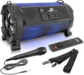 Wireless Portable Bluetooth Boombox Speaker - 500W 2.1Ch Rechargeable Boom Box Speaker Portable Barrel Loud Stereo System with Flashing LED, Digital LCD Display, AUX, USB, 1/4" Mic IN