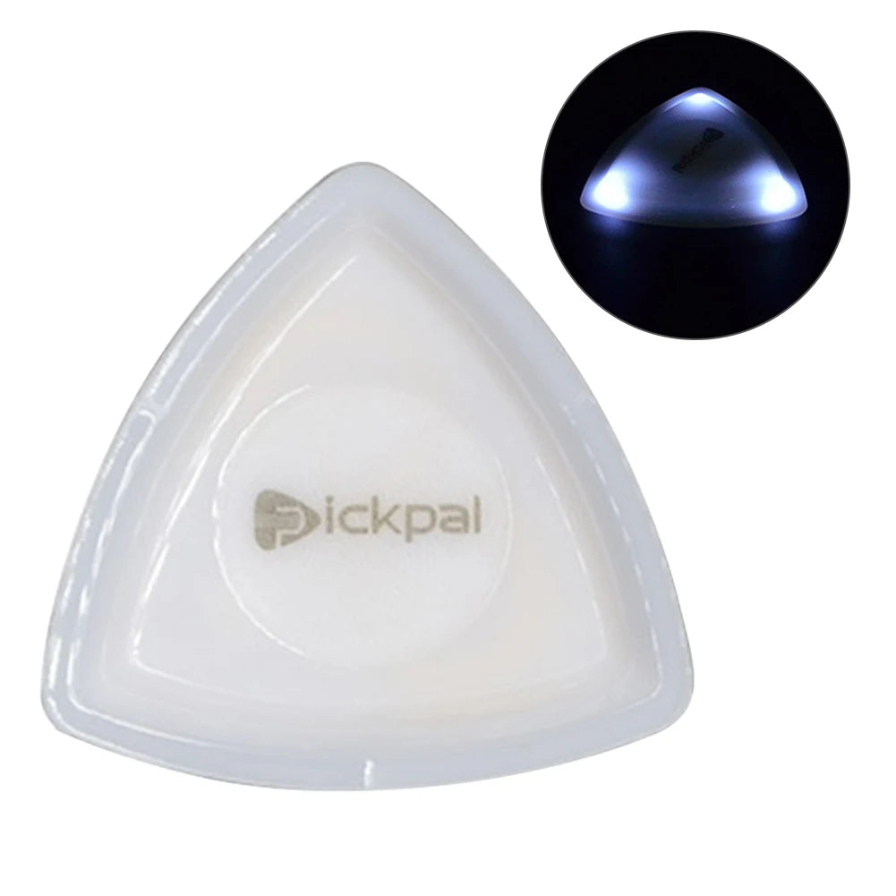 Guitar Touch Luminous Pick with High-Sensitivity LED Light Stringed Instrument Plectrum Non-Slip for Bass Electric Guitarists