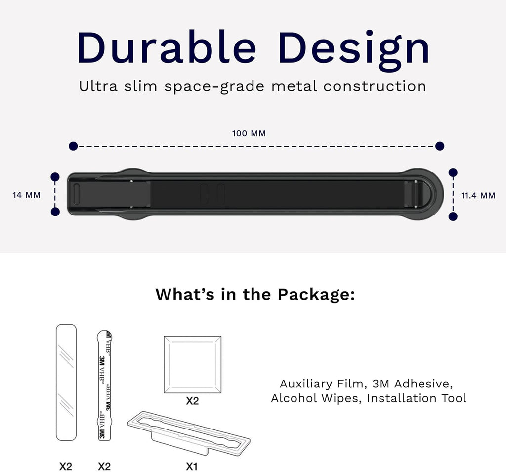 Ultra-Thin Phone Grip, Non-Slip Finger Strap , Adjustable Angle Strap Holder for Hand, Phone Case Accessory Gift for Iphone and Android