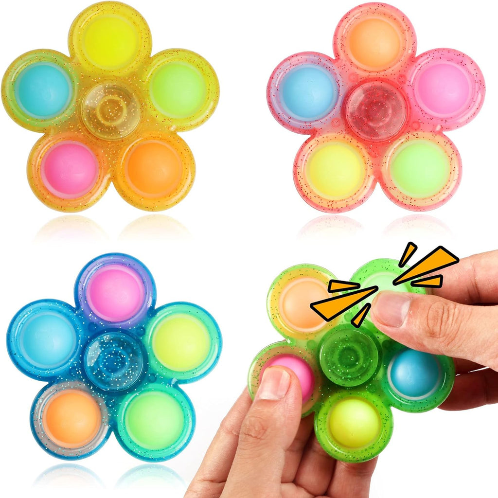 Glow in the Dark Fidget Toy, Goodie Bag Stuffers, Fidget Spinner for Stress Relief, Halloween for Kids, Sensory Fidget Toy for Kids, Fidget Packs for Fidget Party Favors