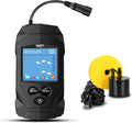 Portable Fish Finders Wired Transducer Kayak Fish Finder Kit Portable Depth Finder LCD Display for Kayak Boat Ice Fishing