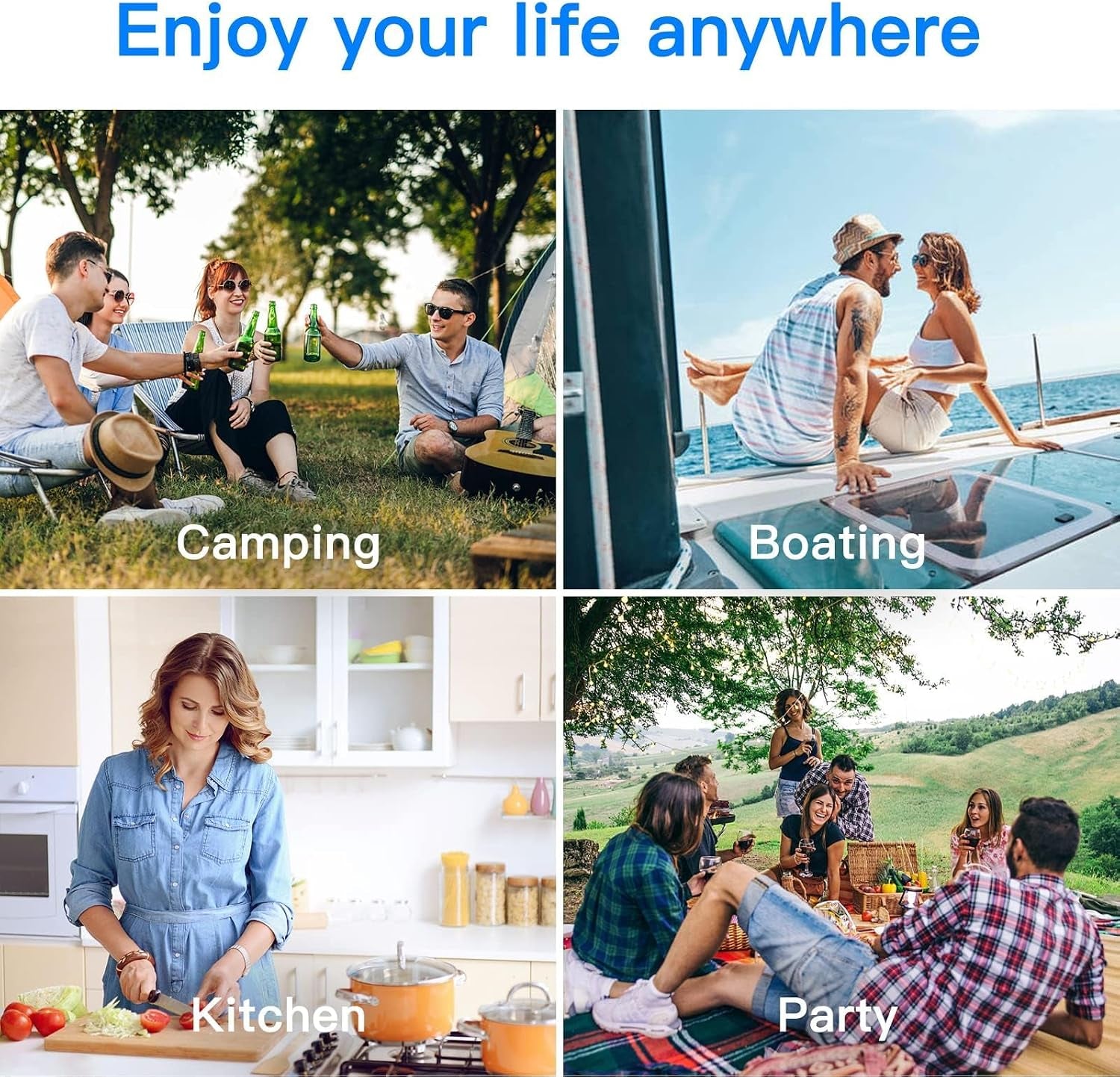 COOLER 12 Volt Car Refrigerator, Portable Freezer, Car Fridge Dual Zone WIFI APP Control, 80 Quart(75L) -4℉-68℉Car Cooler, 12/24V DC and 100-240V AC, for Camping, Travel, RV, Outdoor