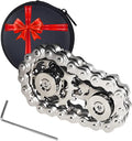 Fidget Spinners Toys for Adults & Teens - Metal Fidget Toy Bike Chain Fidget Sprocket Chain Fidgets Toy for Relief Anxiety ADHD Autism Cool Gadgets Desk Offices Gift Sensory Adult Fidget Toys（Silver）