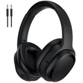 Premium Active Noise Cancelling Bluetooth Headphones - Wireless Over-Ear Design with Mic, Comfortable Protein Earpads, 30H Playtime, Foldable for Travel & Work - Sleek Black Finish