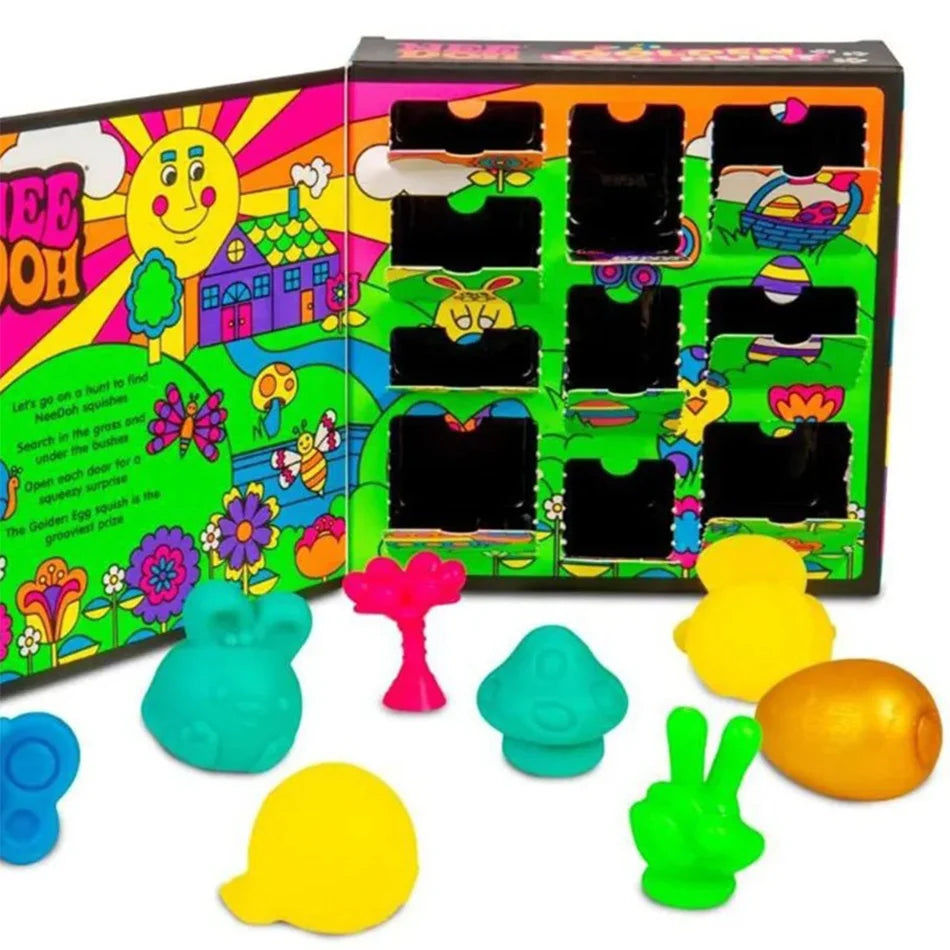2026 New Needoon Golden Egg Treasure Hunt Blind Box Toy with Squishy Surprise Stress Relief Squeeze Kids' Easter Party Toy